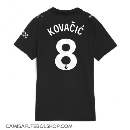 Camisa de time de futebol Manchester City Mateo Kovacic #8 Replicas 2º Equipamento Feminina 2025-26 Manga Curta